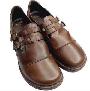 Dansko Calista Tobacco Brown Buckle Strap Mary Jane Comfort Shoes US 10.5 EU 41
